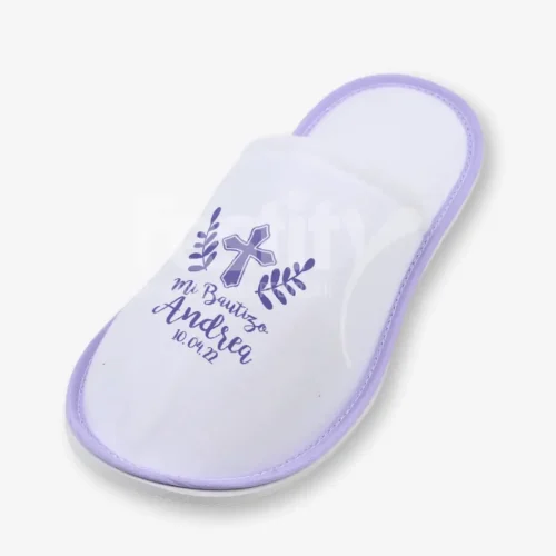 Pantufla 1 tinta para Bautizo Andrea