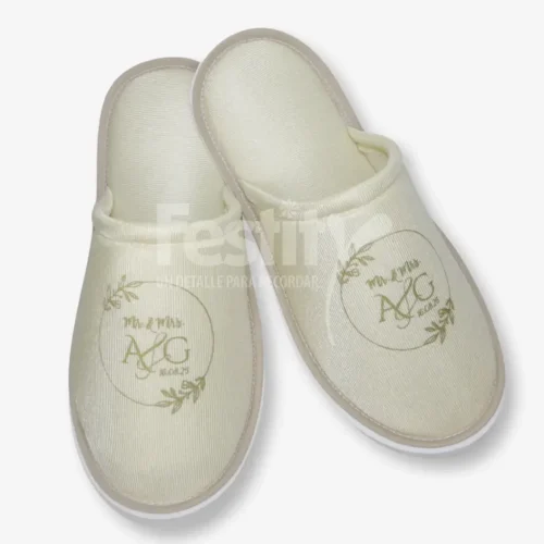 Pantufla 1 tinta para Boda AG