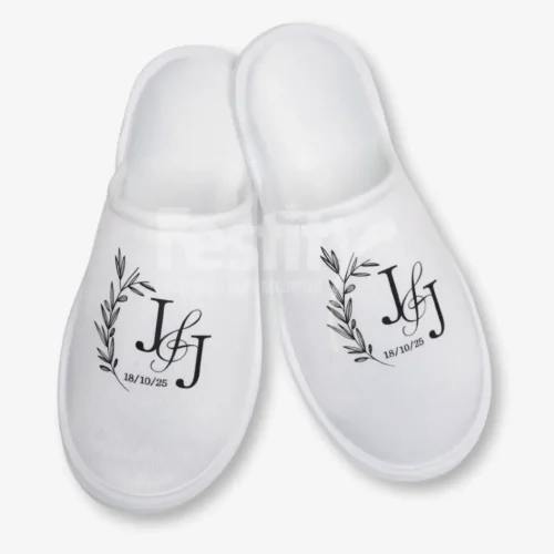 Pantufla 1 tinta para Boda JyJ