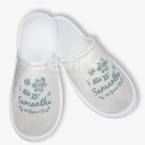 Pantufla 1 tinta XV Samantha