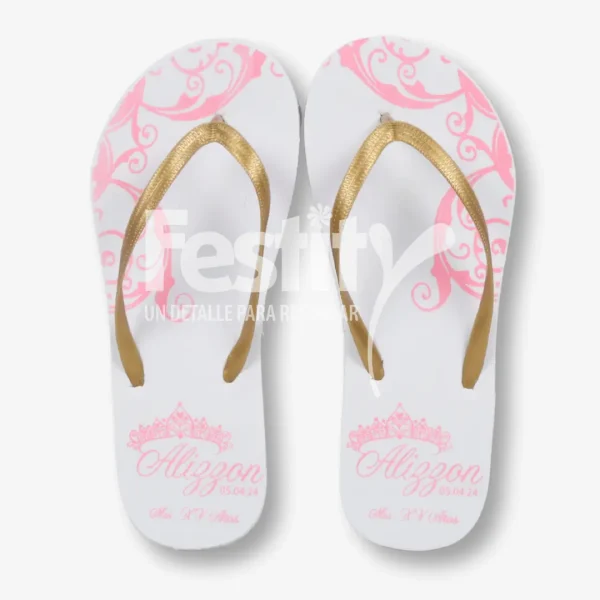 Sandalia 1 tinta para XV Alizzon